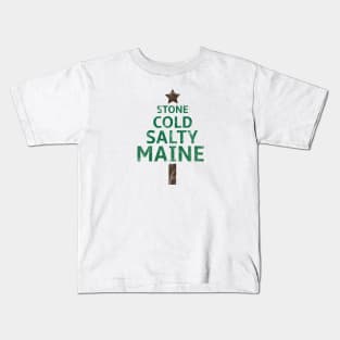 Maine Christmas Tree - Stone Cold Salty Kids T-Shirt